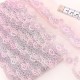 Destock lot 4.5m dentelle broderie tulle brodé rose dégradée largeur 4cm