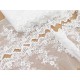 Destock 6.9m dentelle broderie lourde tulle brodé sequin largeur 18cm