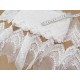 Destock 7m dentelle tulle brodé broderie haute couture largeur 11.5cm