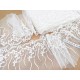 Destock 4.4m dentelle broderie tulle brodé lourde haute couture largeur 23cm