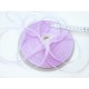 Déstock 90m ruban organza lilas largeur 6mm