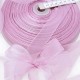 Déstock 136m ruban organza rose poudré largeur 21mm