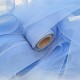 Déstock 49m ruban organza bleu largeur 50mm