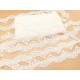 Destock lot 21.9m dentelle guipure fine haute couture blanche largeur 4cm