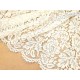 Destock tissu dentelle de calais brodée de fil argenté 70x130cm