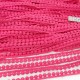 Destock lot 27.5m galon dentelle guipure pompons coton rose largeur 1cm