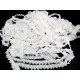 Destock lot de galon dentelle guipure polyester blanche largeur 1.9cm