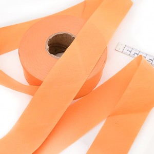 Déstock 33m biais plat coton à plier orange largeur 3.6cm 