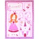 Tissu américain panneau tissu patchwork-princesse rose