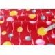 Tissu japonais coton gaufré style traditionnel rouge x 50cm
