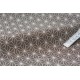  Tissu japonais  étoiles asanoha blanches fond chocolat x 50cm 
