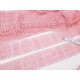 Destock 13.5m dentelle guipure fine haute couture rose largeur 5.5cm
