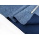 Destock 1.8m tissu polaire imperméable réversible gris bleu/marine largeur 148cm