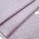 Destock 2.5m tissu coton raide motif étoile largeur 148cm léger défaut