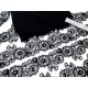 Destock 21.8m dentelle guipure fine haute couture noire largeur 6.5cm