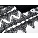 Destock 9.6m dentelle guipure fine haute couture noire largeur 8.7cm
