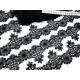 Destock 19.5m dentelle guipure douce haute couture noire largeur 7.2cm