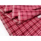 Destock 1.4m tissu coton tartan velouté doux carreaux tissé teint largeur 118cm 