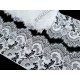 Destock 3.9m dentelle guipure douce haute couture blanche largeur 14cm