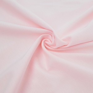 Destock 0.9m tissu jersey coton lisse rose pâle largeur 170cm