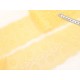 Destock lot 3.7m dentelle guipure fine jaune haute coutue largeur 9.5cm