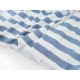 Destock 1m tissu jersey coton lisse imprimé gris bleu largeur 190cm