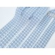 Déstock 38m biais plat polyester à plier imprimé bleu largeur 3.2cm 