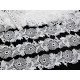Destock 9.5m dentelle guipure fine haute couture blanche largeur 5cm