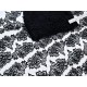 Destock 19.7m dentelle guipure fine haute couture noire largeur 6.8cm