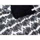 Destock 19.8m dentelle guipure fine haute couture noire largeur 6.8cm