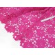 Destock 2m tissu dentelle guipure épais souple rose largeur 133cm 