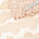Destock lot 10.8m dentelle guipure haute couture beige rosé largeur 6.5cm