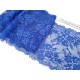 Déstock 3m dentelle élastique fine haute couture bleue largeur 17cm