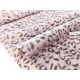 Destock 2m tissu fausse fourrure léopard rose largeur 170cm 