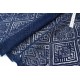 Destock 1.5m tissu dentelle polyester épais marine largeur 160cm 