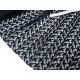 Destock 2m tissu dentelle broderie tulle brodé coton doux noir largeur 128cm 