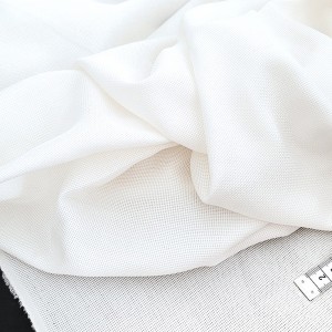 Destock 2.3m tissu coton soyeux extra-doux blanc écrue largeur 159cm 
