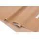 Destock 2.3m tissu batiste coton soyeux rayures camel largeur 148cm