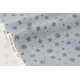 Tissu japonais coton doux impression ton sur ton gris chiné x 50cm