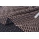 Destock 0.73m tissu laine maille tricot jersey jacquard marron beige largeur 155cm 