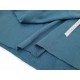 Destock 0.75 m tissu sweat coton fluide bleu fumé très grande largeur 200cm 