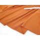Destock 1.25 m tissu jersey bord-côte coton fluide orange confite largeur 150cm 