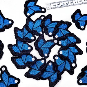Destock 19 appliques patch écusson papillon scrabooking embellissement déco taille 5*4.9cm