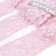 Déstock 12m dentelle élastique fluide spécial lingerie rose poudré largeur 5.5cm