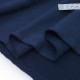 Destock 1.8m tissu sweat coton doux fluide bleu nuit grande largeur 188cm 