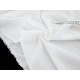 Destock 2.3m tissu cupro soyeux fluide satiné blanc largeur 150cm froissé