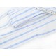 Destock 7.7m ruban élastique plat extra doux spécial lingerie bleu blanc largeur 2cm