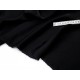 Déstock 3.2m tissu satin duchesse acétate soyeux haute couture noir largeur 147cm 