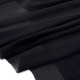 Destock lot 2.6m tissu crépon polyetser extra doux fluide noir largeur 150cm 