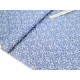 Déstock 0.5m tissu japonais coton patchwork fleuri bleu largeur 108cm 